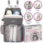 ToddlerFinest Baby Hanging Crib Organizer Diaper Storage (M)